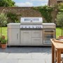 Boss Grill Premium Modular 6 Burner Built-In BBQ with Fridge - Stainless Steel 