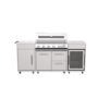 Boss Grill Premium Modular 6 Burner Built-In BBQ with Fridge - Stainless Steel 