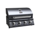 IQBBQINT4BBLACK Boss Grill Texas Lone Star 4 Burner Built In Gas BBQ Grill - Black