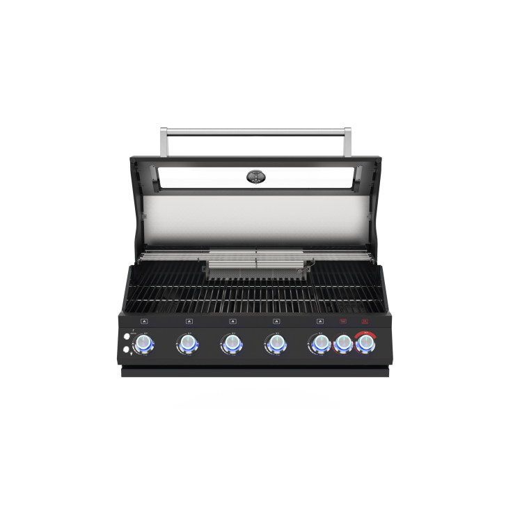 Boss Grill 6 Burner Built-In Gas BBQ - Black 