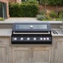 Boss Grill 6 Burner Built-In Gas BBQ - Black 