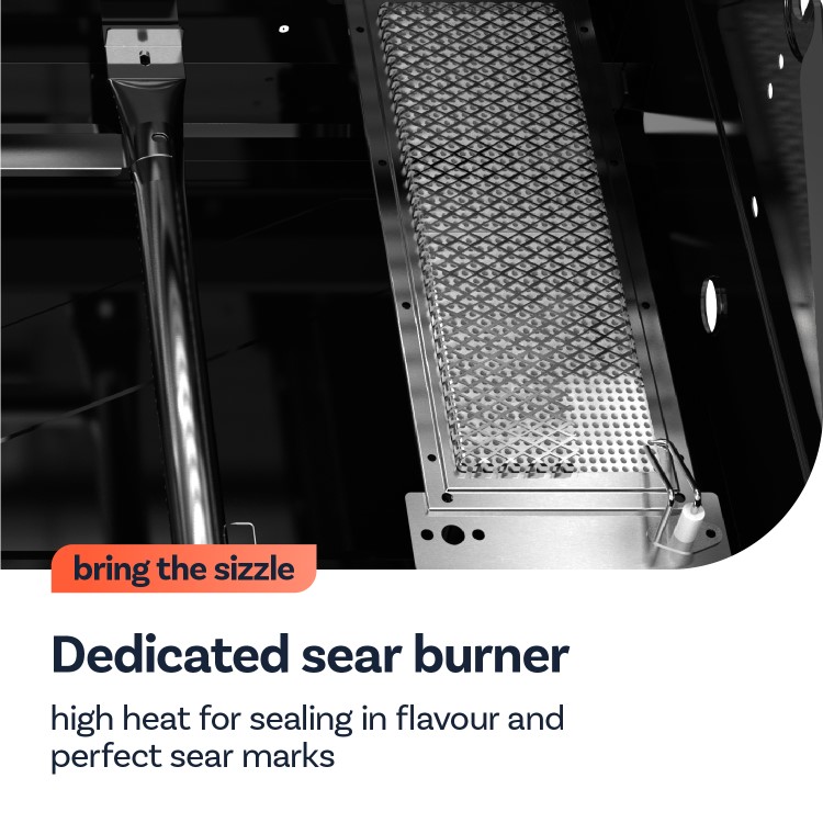 Boss Grill 6 Burner Built-In Gas BBQ - Black 