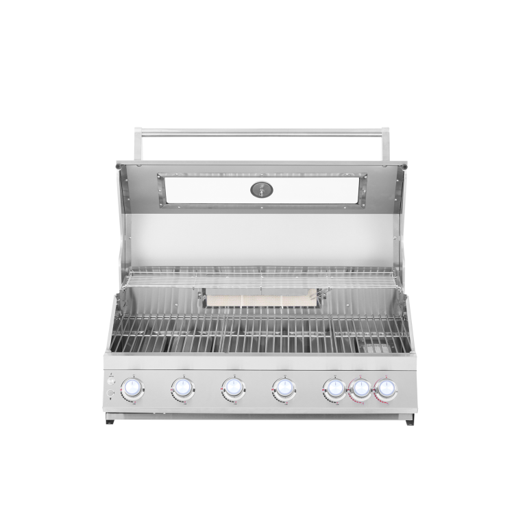 Boss Grill 6 Burner Built-In Gas BBQ - Stainless Steel 