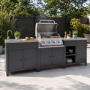 Boss Grill Texas All Star Outdoor Kitchen Modular - 4 Burner Gas BBQ Grill - Stainless Steel