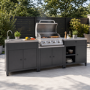 Boss Grill Texas All Star Outdoor Kitchen Modular - 4 Burner Gas BBQ Grill - Stainless Steel