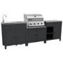 Boss Grill Texas All Star Outdoor Kitchen Modular - 4 Burner Gas BBQ Grill - Stainless Steel