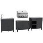 Boss Grill Texas All Star Outdoor Kitchen Modular - 4 Burner Gas BBQ Grill - Stainless Steel