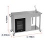 Boss Grill Stainless Steel BBQ Table with Sink and Fridge