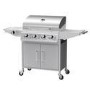 Refurbished Boss Grill Georgia Classic 4 Burner Gas BBQ Grill with Side Burner Silver