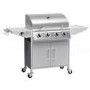 Refurbished Boss Grill Georgia Classic 4 Burner Gas BBQ Grill with Side Burner Silver