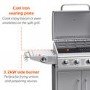 Refurbished Boss Grill Georgia Classic 4 Burner Gas BBQ Grill with Side Burner Silver