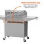 Refurbished Boss Grill Georgia Classic 4 Burner Gas BBQ Grill with Side Burner Silver