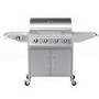 Refurbished Boss Grill Georgia Classic 4 Burner Gas BBQ Grill with Side Burner Silver