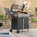 IQBQ6BCHTB Boss Grill Kentucky Premium - 6 Burner Gas BBQ Grill with Side Burner - Black