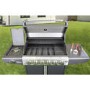 GRADE A1 - iQ Premium 6 Burner Black Gas BBQ with side burner with Free Accessory Pack Includes BBQ Cover and Utensil Set