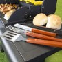 GRADE A1 - iQ Premium 6 Burner Black Gas BBQ with side burner with Free Accessory Pack Includes BBQ Cover and Utensil Set
