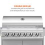 Refurbished The Georgia Classic 6 Burner Gas BBQ with Side Burner in Silver