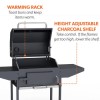 Refurbished electriQ Charcoal American Grill BBQ with Chimney Smoker Function and Free Accessory Pack Includes BBQ Cover and Utensil Set