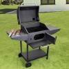 GRADE A2 - The American Tennessee Charcoal Grill BBQ with Chimney Smoker Function