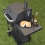 GRADE A1 - Charcoal American Grill BBQ with Chimney Smoker Function - Includes BBQ Cover Utensil Set 
