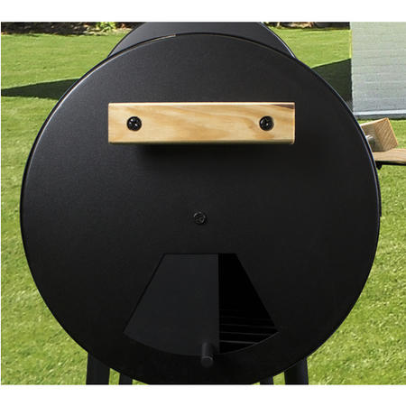 GRADE A1 - Charcoal Smoker BBQ Grill Barrel - Includes BBQ Cover and Utensil Set