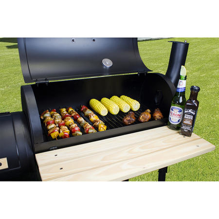 GRADE A1 - Charcoal Smoker BBQ Grill Barrel - Includes BBQ Cover and Utensil Set