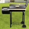 GRADE A1 - Charcoal Smoker BBQ Grill Barrel - Includes BBQ Cover and Utensil Set