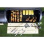 GRADE A1 - Charcoal Smoker BBQ Grill Barrel - Includes BBQ Cover and Utensil Set