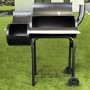 GRADE A1 - Charcoal Smoker BBQ Grill Barrel - Includes BBQ Cover and Utensil Set