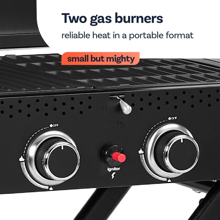 Boss Grill 2 Burner Gas Portable BBQ