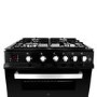 iQ 60cm Gas Cooker with Double Oven in Black 