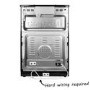 iQ 60cm Gas Cooker with Double Oven in Black 