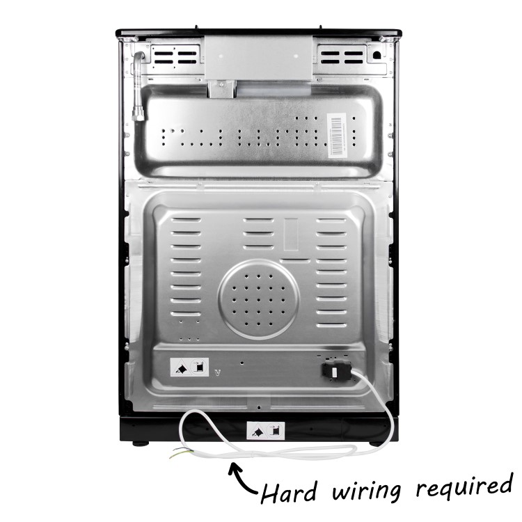 iQ 60cm Gas Cooker with Double Oven in Black 