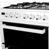 GRADE A2 - iQ 60cm Double Oven Dual Fuel Cooker - White