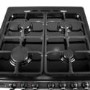 electriQ 60cm Double Oven Dual Fuel Cooker - Stainless Steel