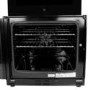 electriQ 60cm Double Oven Dual Fuel Cooker - Stainless Steel