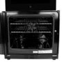 GRADE A2 - electriQ 60cm Dual Fuel Cooker with Double Oven - Stainless Steel