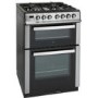 GRADE A2 - Light cosmetic damage - iQ 60cm Double Oven Dual Fuel Cooker - Stainless Steel