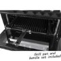 Refurbished electriQ 60cm Double Oven Dual Fuel Cooker - Black