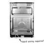 electriQ 60cm Double Oven Dual Fuel Cooker - Black