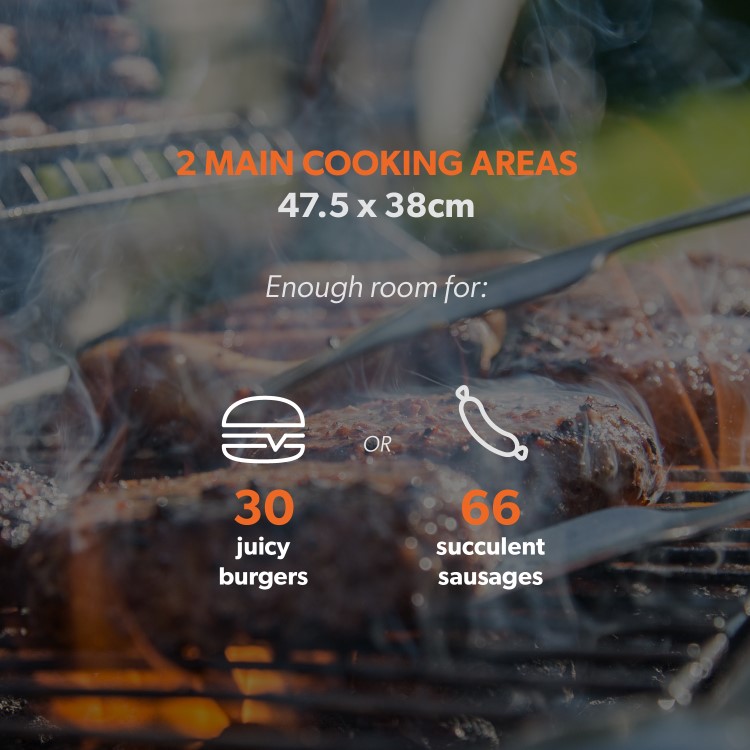 Boss Grill Georgia Dual Fuel - 3 Burner Gas & Charcoal BBQ Grill - Black