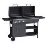 Boss Grill Georgia Dual Fuel - 3 Burner Gas & Charcoal BBQ Grill - Black