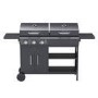 Boss Grill Georgia Dual Fuel - 3 Burner Gas & Charcoal BBQ Grill - Black