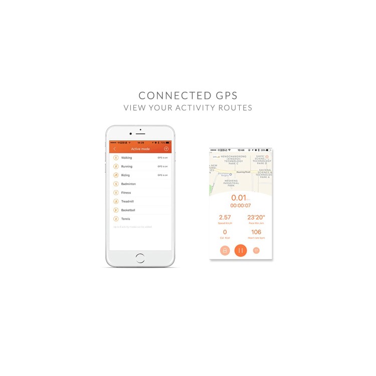 IQ PLUS Fitness Tracker with Connected GPS and Multi Sport Mode - Compatible with Android & iOS Devices
