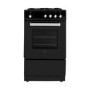 GRADE A1 - iQ 50cm Gas Cooker with Single Oven in Black