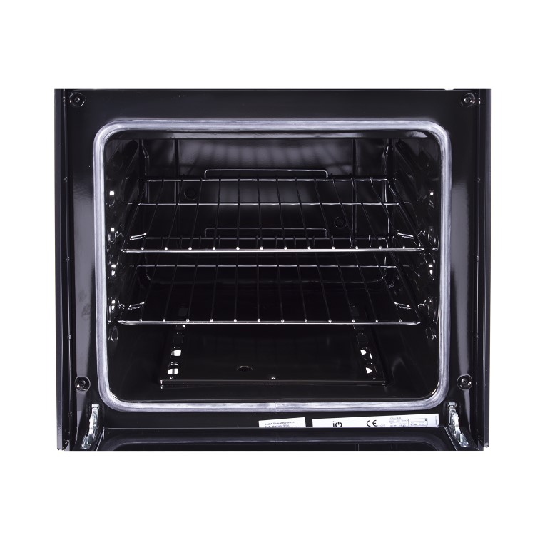 GRADE A1 - iQ 50cm Gas Cooker with Single Oven in Black