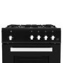 GRADE A1 - iQ 50cm Gas Cooker with Single Oven in Black