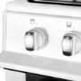iQ 50cm Gas Twin Cavity Cooker - White