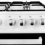 GRADE A1 - As new but box opened - iQ 60cm Double Oven Gas Cooker - White