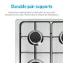 Refurbished electriQ EQGH604SS 60cm 4 Burner Gas Hob Stainless Steel